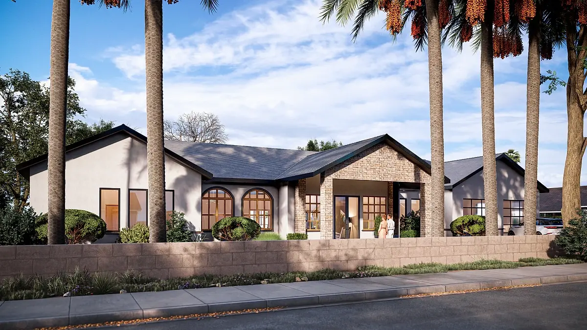 Architectural rendering of The 7th Street Residence exterior